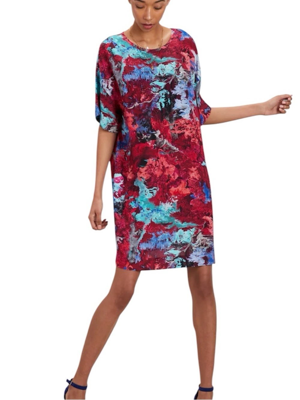 The Kit Maya Dress Cerise Blur